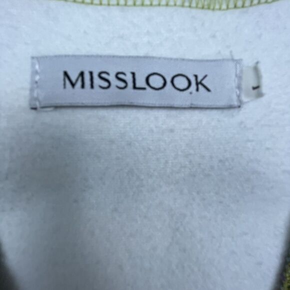 Misslook Cardigan Womens M/Large Black Autumn Leaves Open Fleece Cottage Grandma - Picture 5 of 6